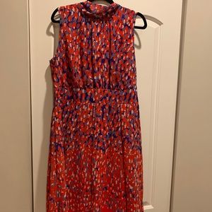 Voir Voir Women tie neck fit and flare dress